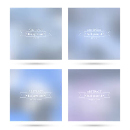 Set of vector colorful abstract backgrounds blurred. For mobile app, book cover, booklet, background, poster, web sites, annual reports. Christmas backgroundsのイラスト素材
