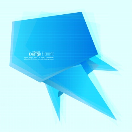 Abstract background with glossy blue crystals. triangles, speech bubble.  For cover book, brochure, flyer, poster, magazine, cd cover design, t-shirt, ad, template annual report. futuristic designのイラスト素材