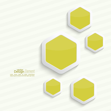 Abstract background. Yellow honeycomb hexagon. For cover book, brochure, flyer, poster, magazine, booklet, leaflet, cd cover design,  mobile app, annual report templateのイラスト素材