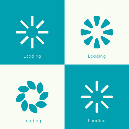 Set of vector downloaders. progress bar and loading icon. ui preloader web elements. flat design...