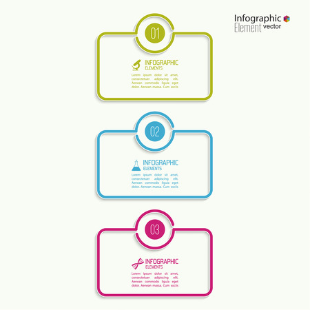 Comparative chart with banner for presentation, informative forms. Option. Infographic for  annual report, statistics, infochart, advertising, web button, explanation. Process step by step. analyzeのイラスト素材