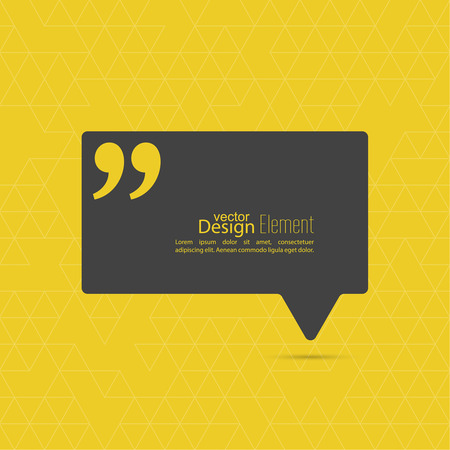 Quotation Mark Speech Bubble and Chat symbol.のイラスト素材