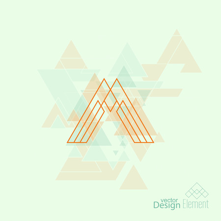 Abstract Background. Hipster Geometric shapeのイラスト素材
