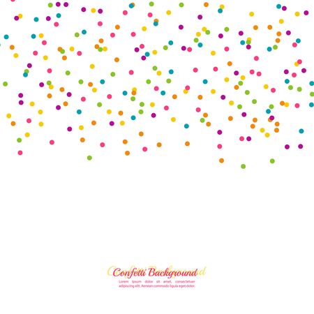 Abstract background with multicolored confetti festive. color dotのイラスト素材