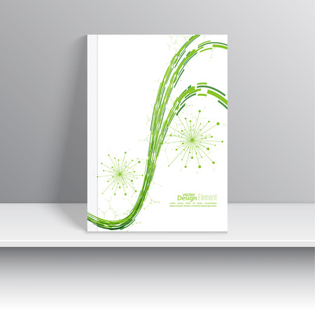 Magazine Cover with dynamic emitted particles. のイラスト素材