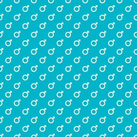 Repeating geometric background with sign of masculinity. のイラスト素材