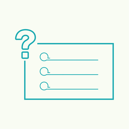 Question mark icon. Help symbol. FAQ sign. vectorのイラスト素材