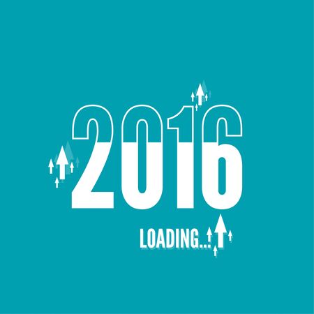 The concept of  new arrival in 2016. progress bar loader.のイラスト素材