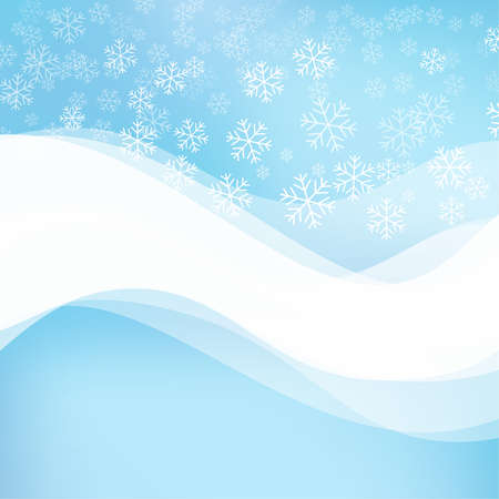 Gentle winter abstract background with falling scatter snowflakes, ice crystals and sparkles. Elegant backdrop for festive decoration. Vector design.のイラスト素材