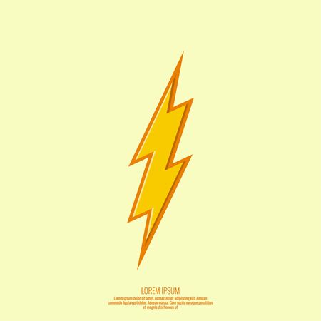 Abstract background with electric lightning. Thunder Lighting. Dangerのイラスト素材