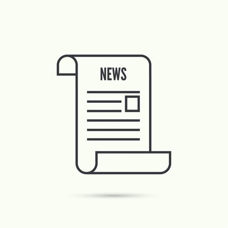 Icon newspaper. News. vector for web and mobile applicationsのイラスト素材