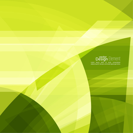 Abstract background with green chaotic stripes corner.のイラスト素材