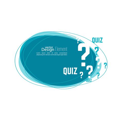 Question mark icon. Help symbol. Quiz vector. Banner roundish form. The concept is the question with the answer.のイラスト素材