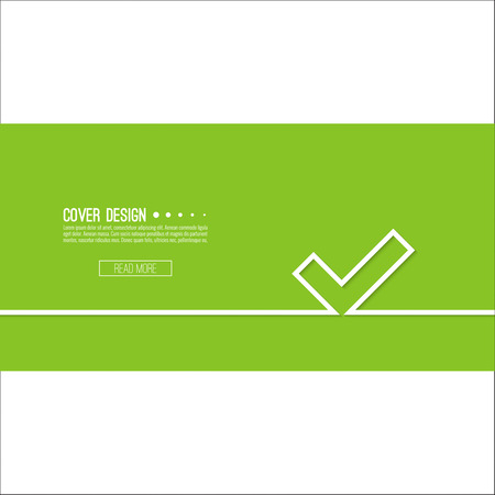 Vector background with check marks or ticks. checkbox. Web and mobile applications. acceptance positive passed voting. Green. template, layoutのイラスト素材