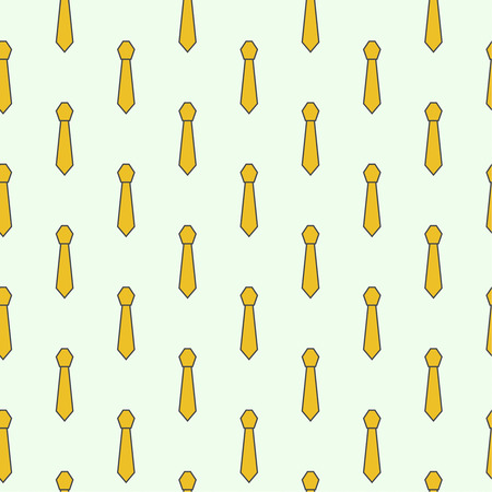 Vector seamless pattern with men tie. Abstract background with a necktie wrapping paper. Vector cravat.  Repeating Neck tie.のイラスト素材