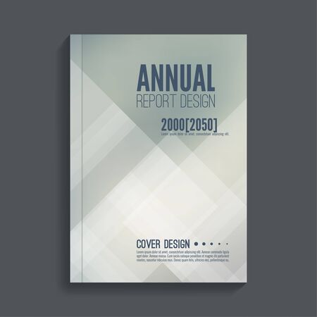 Brochure annual report. Cover for journal, book, magazine. Leaflet  Flyer template A4 size design. Layout  dj poster, booklet, postcard. Blurred background. Vectorのイラスト素材