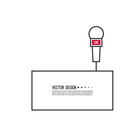 Live news templateのイラスト素材