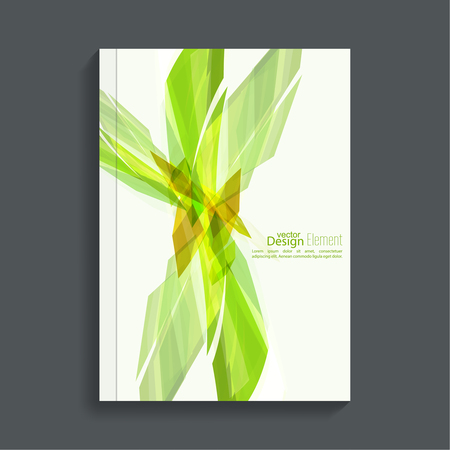 Magazine Cover with colored crystalsのイラスト素材