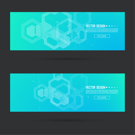Futuristic vector header.のイラスト素材