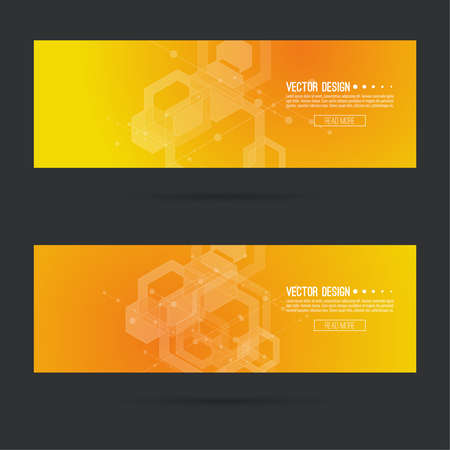 Futuristic vector header.のイラスト素材