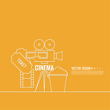 Abstract background with popcorn.の写真素材