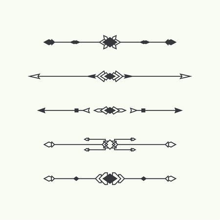 Dividers vector set isolated.のイラスト素材