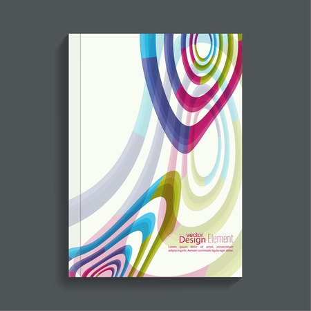 Magazine Cover with colored crystalsのイラスト素材