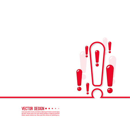 Exclamation mark icon.のイラスト素材