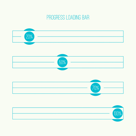 Set of vector downloaders.のイラスト素材