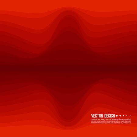 Distorted wave red texture.のイラスト素材