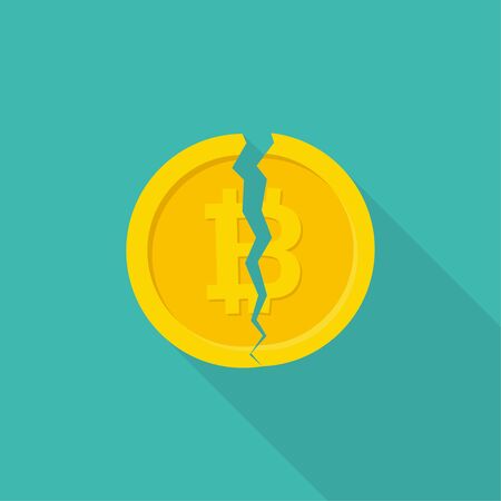 Crypto currency Bitcoin.のイラスト素材