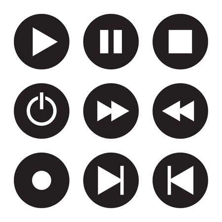 Vector media player.のイラスト素材