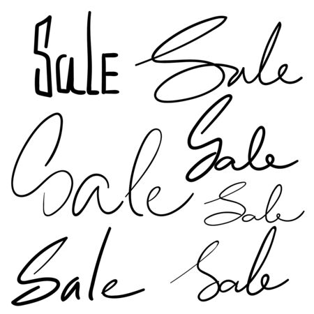 Set of vector handwritingのイラスト素材