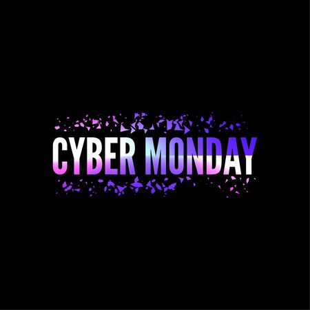 Cyber Monday with tech circuit board.のイラスト素材