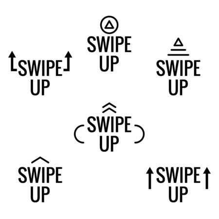 Swipe up iconのイラスト素材