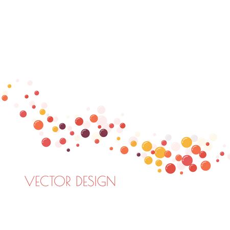 Festive multicolored circlesのイラスト素材