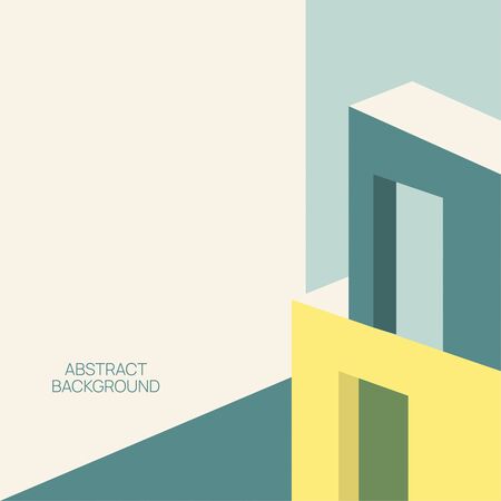 Abstract cubism background.のイラスト素材