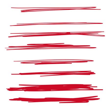 Vector collection of underlineのイラスト素材