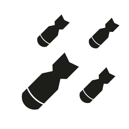 Bombing aviation bomb icon.のイラスト素材
