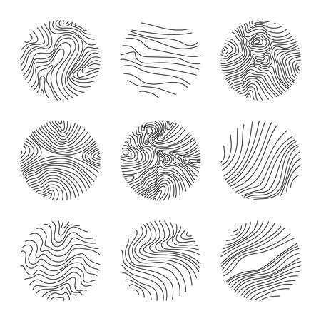 Hand drawn templates.のイラスト素材