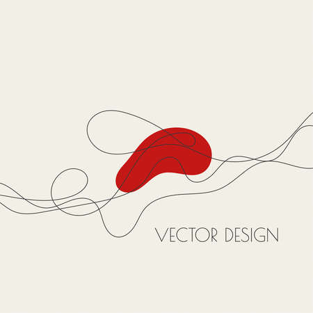 Abstract curve twisted lineのイラスト素材