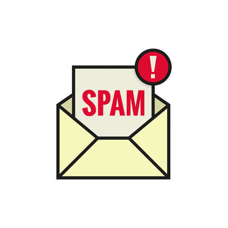 Email spam warning.のイラスト素材