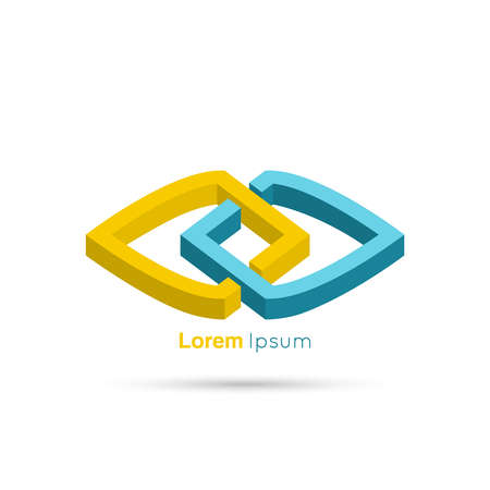 Abstract vector 3dのイラスト素材