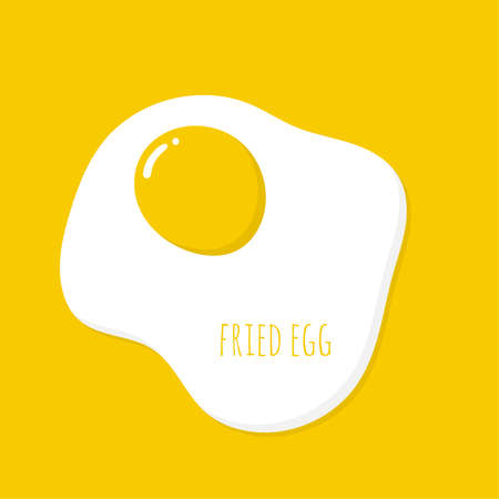 Appetizing cooked fried eggのイラスト素材