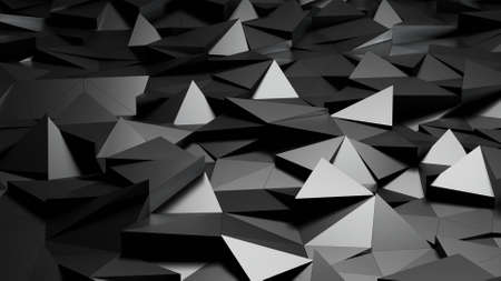 Abstract background with triangulated surfaces.の写真素材