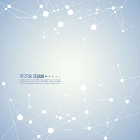 Abstract plexus technology background.のイラスト素材