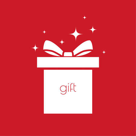 Gift box with ribbonのイラスト素材
