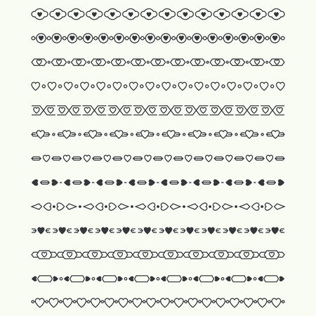 Dividers vector set isolated.のイラスト素材