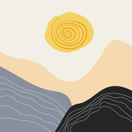 Abstract contemporary aesthetic backgroundのイラスト素材