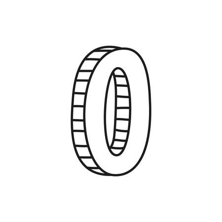 Hand drawn figureのイラスト素材